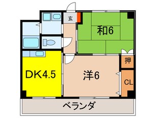 フォンテ－ヌ甲東園の物件間取画像